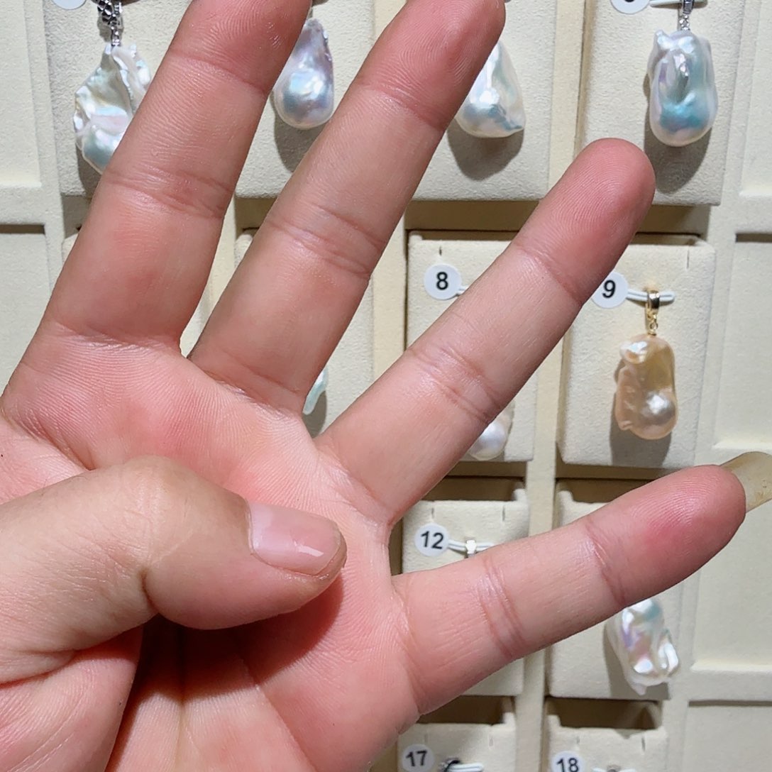 蛋***姐淡水珍珠合金吊坠(不含链)