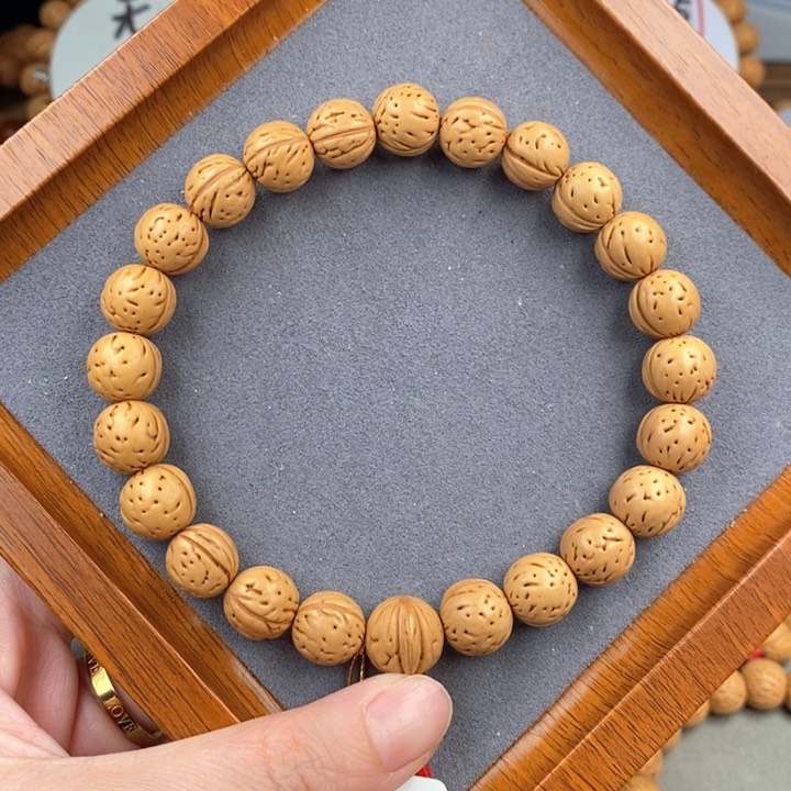 桃核手串金蝉子11.5S 抛光尺寸误差0.5之间