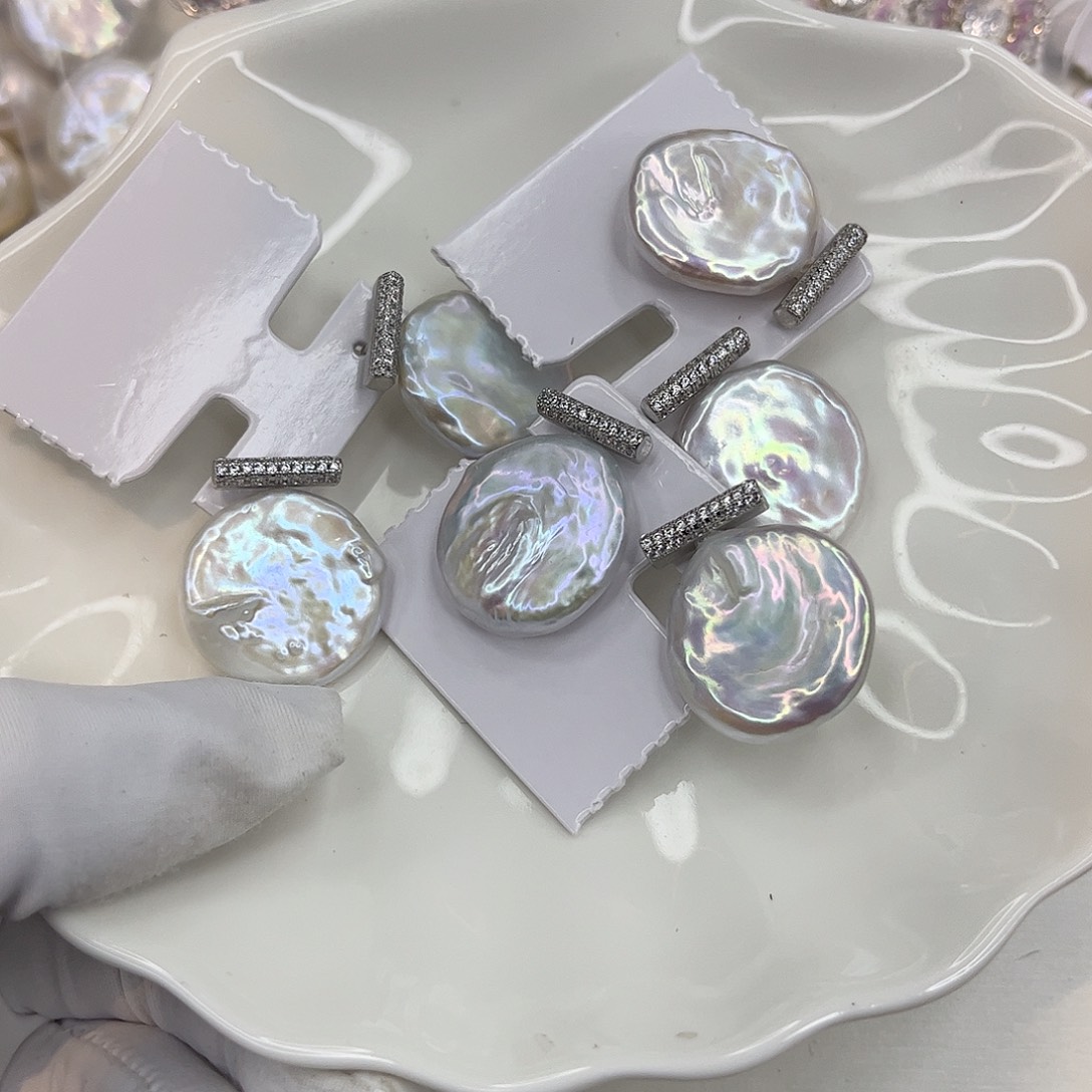 耳饰淡水珍珠合金