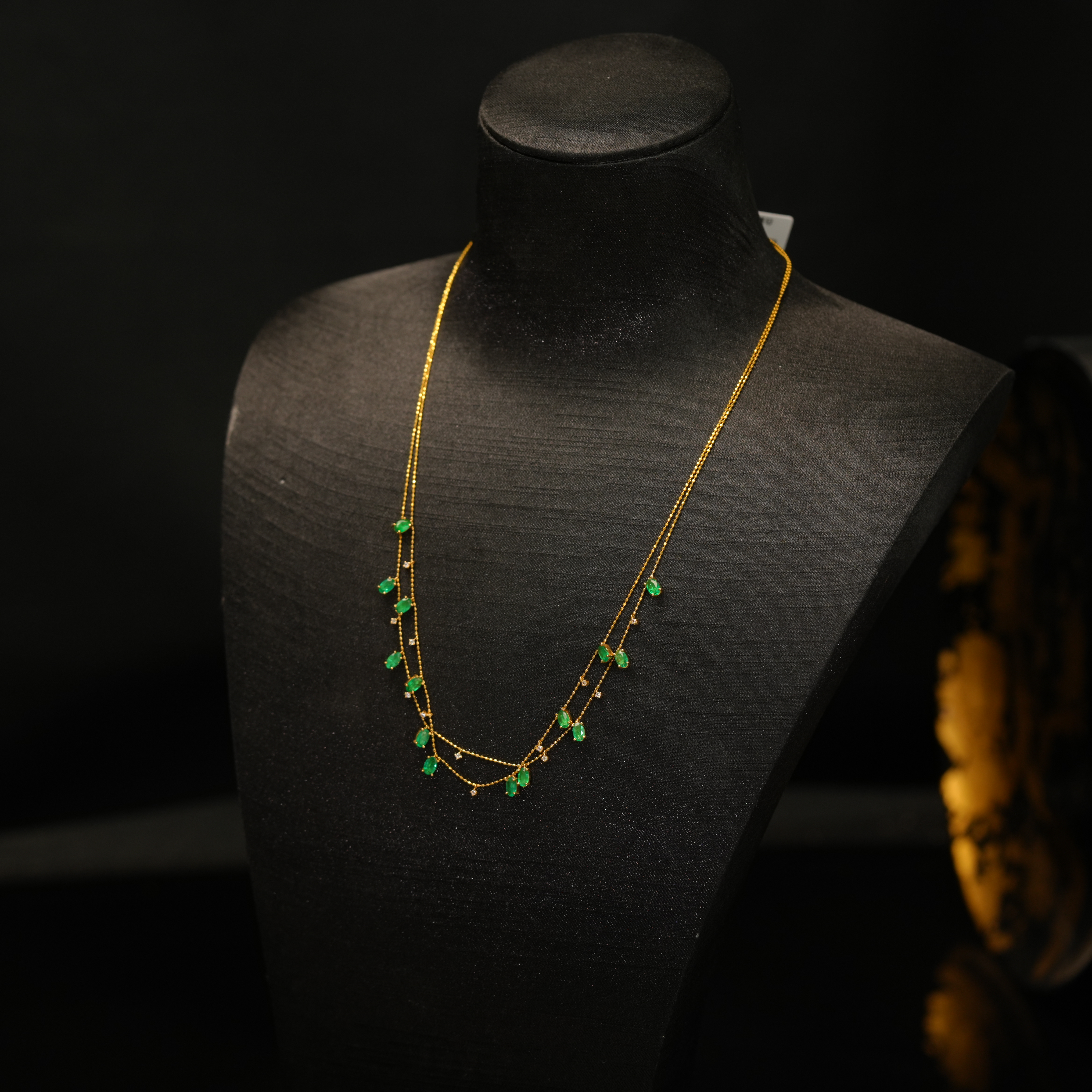 【初见珠宝】祖母绿项链18-1CH224X227【多样性发一件】