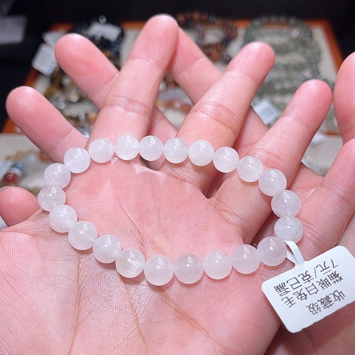 水晶手链未镶嵌320号主图手串  8+