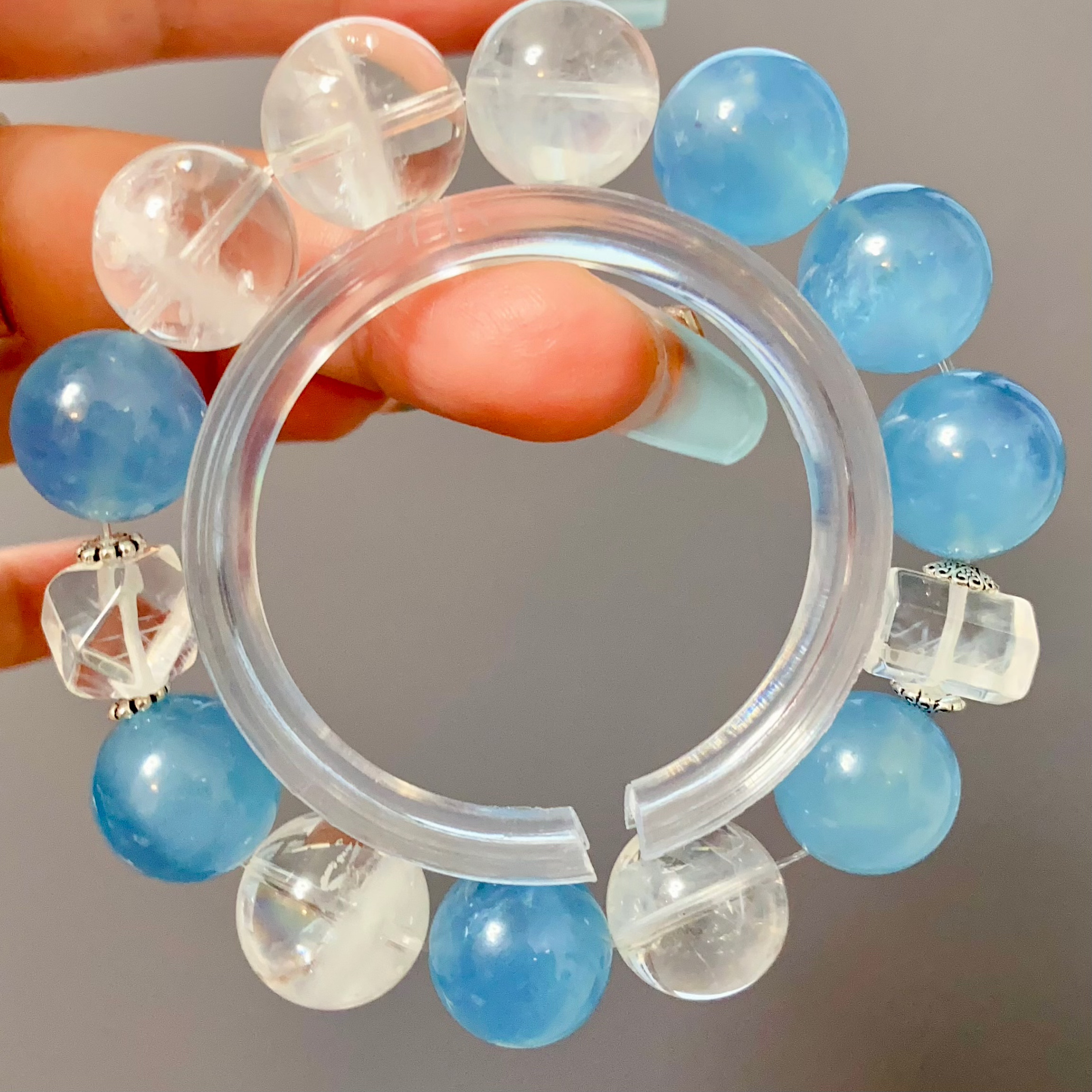 囍奢珠宝天然水晶手链diy