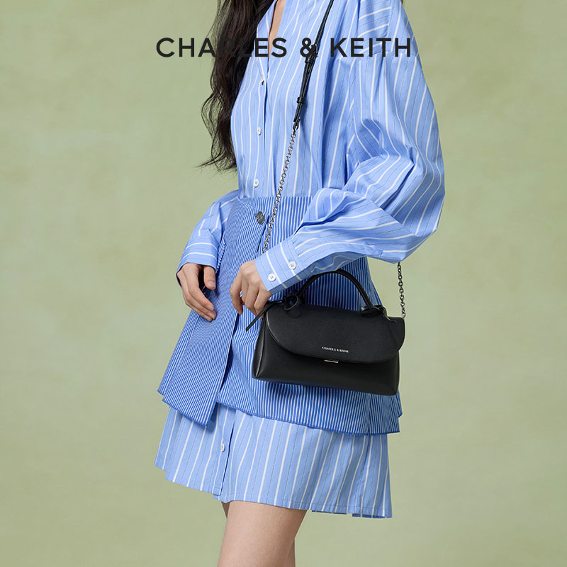 CHARLES & KEITH【商场同款】26春款蝴蝶结单肩斜挎信封包30770716