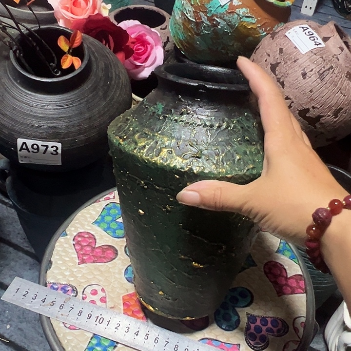 粗陶盆默认打孔高22口9