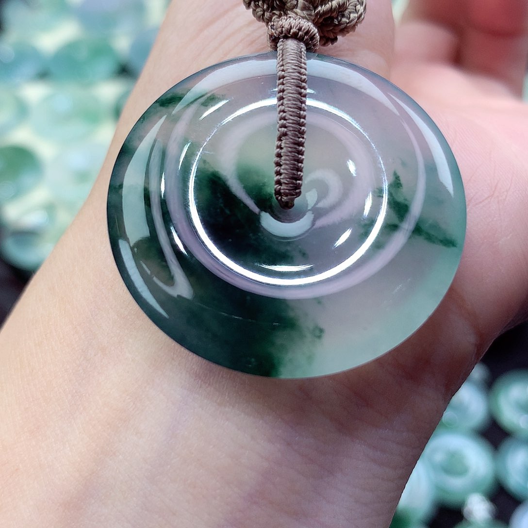 翡翠颈饰未镶嵌11号。尺寸35-6.1