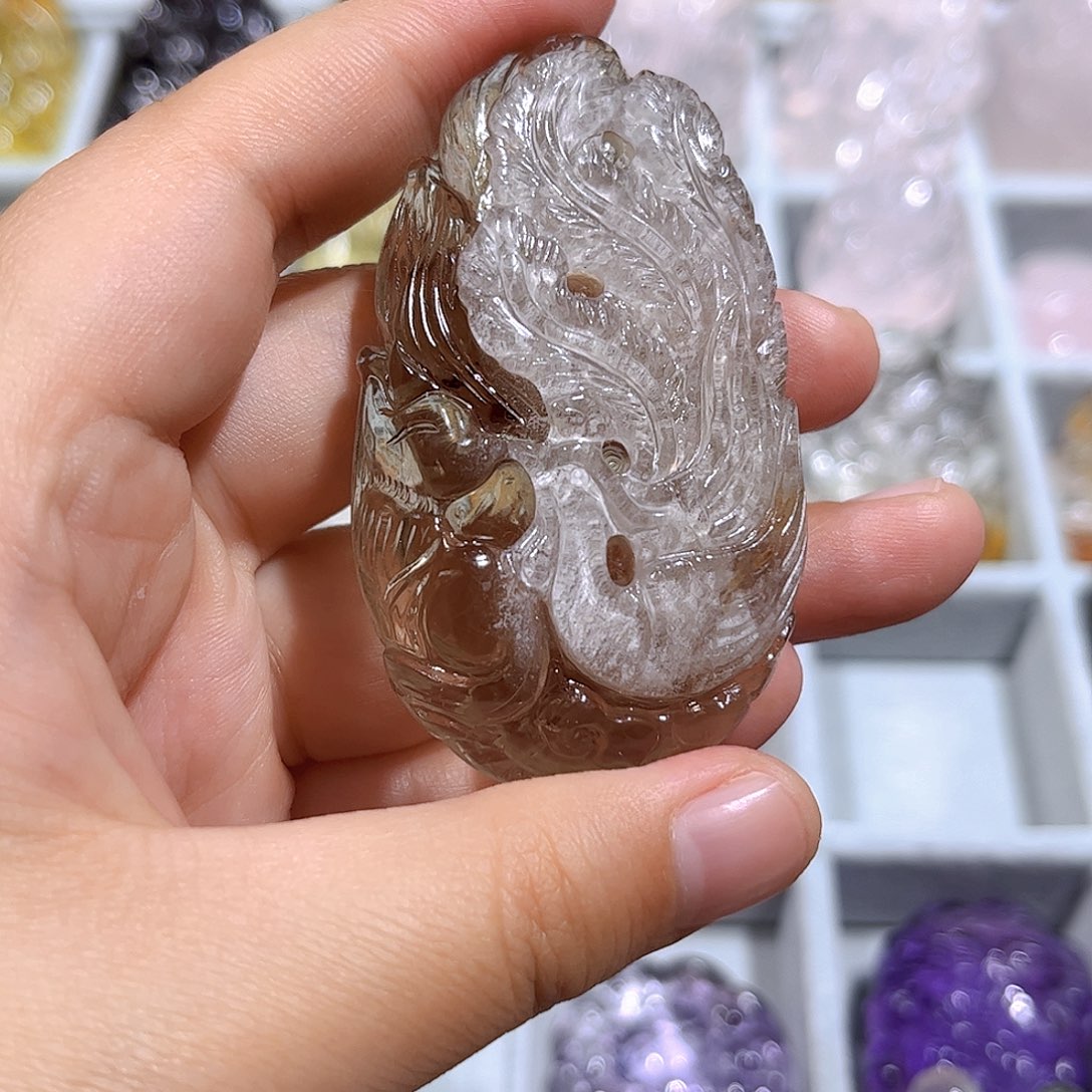 水晶吊坠(不含链)未镶嵌