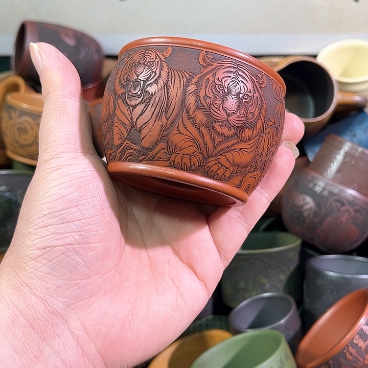 茶杯紫砂全手工紫砂主人杯