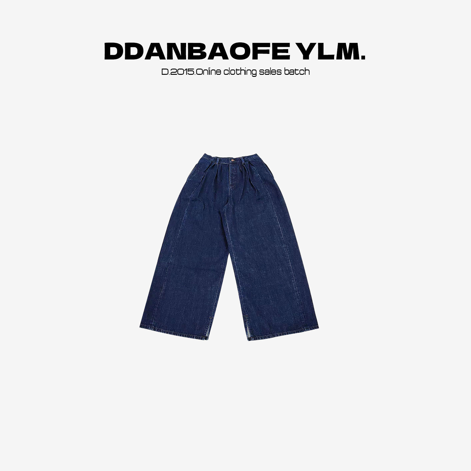 【DA休闲裤做旧百搭慵懒风牛仔裤 YLM001012