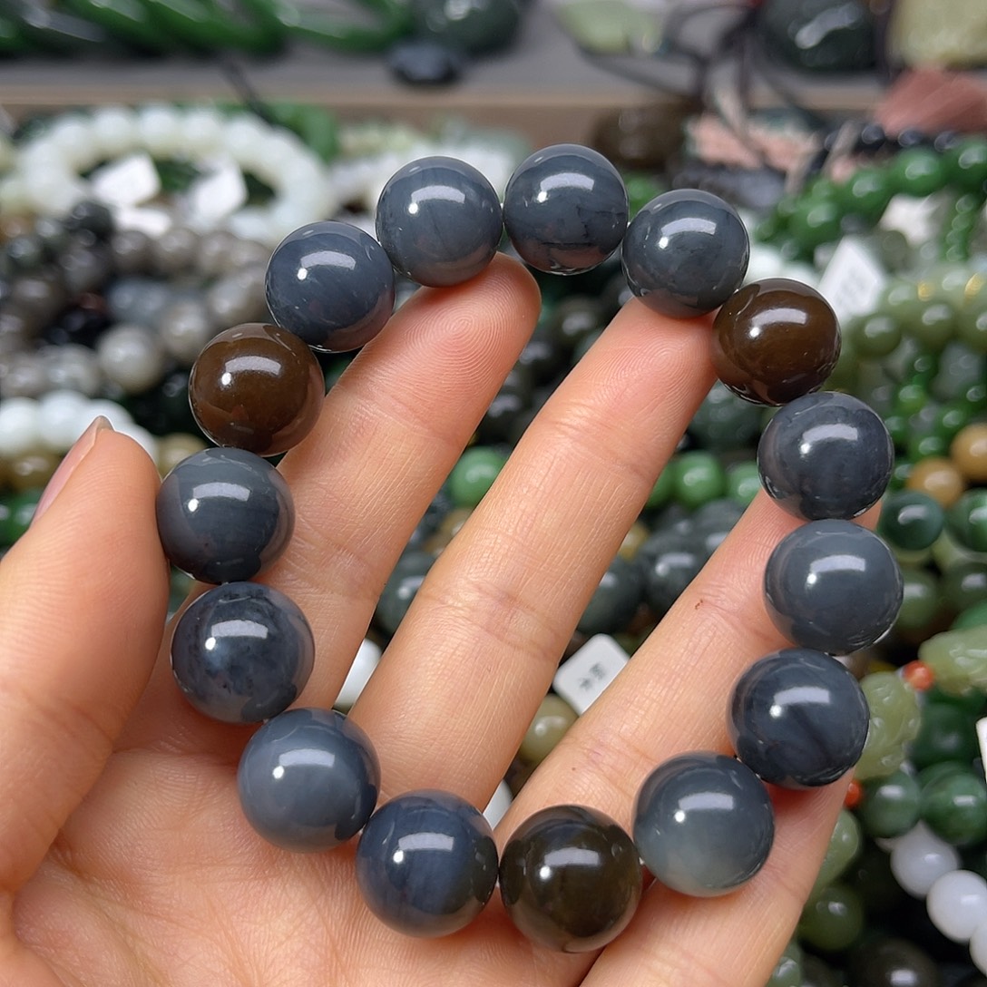 和田玉未镶嵌手链