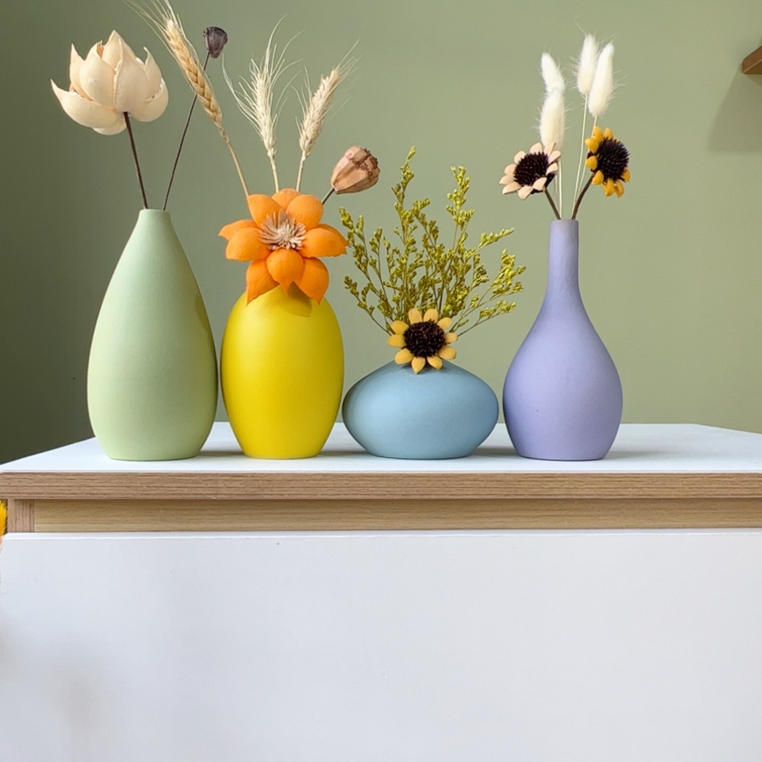 陶瓷花瓶陶瓷花瓶带花高度20-30厘米左右