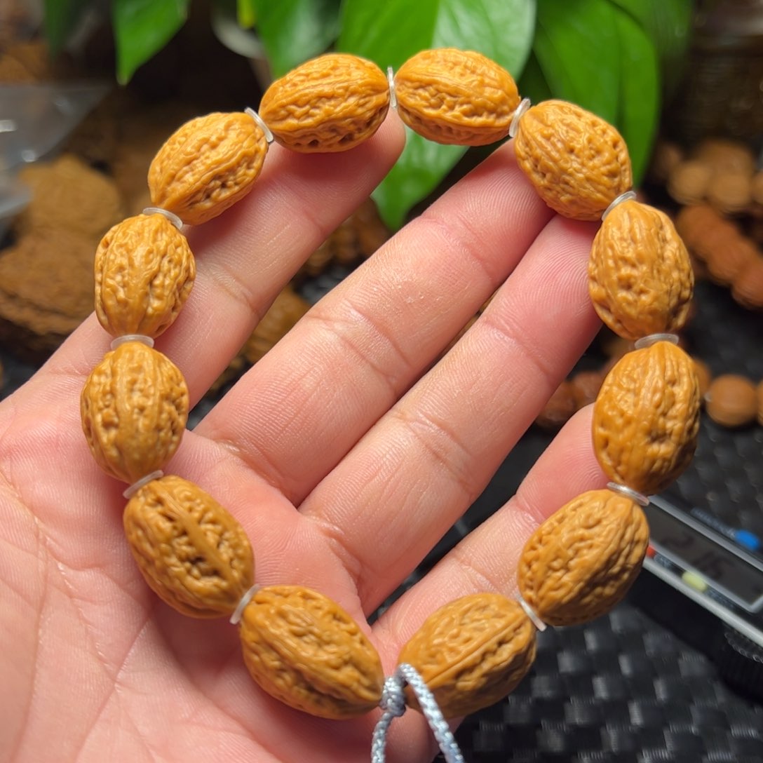 文玩核桃手串尺寸15大枣