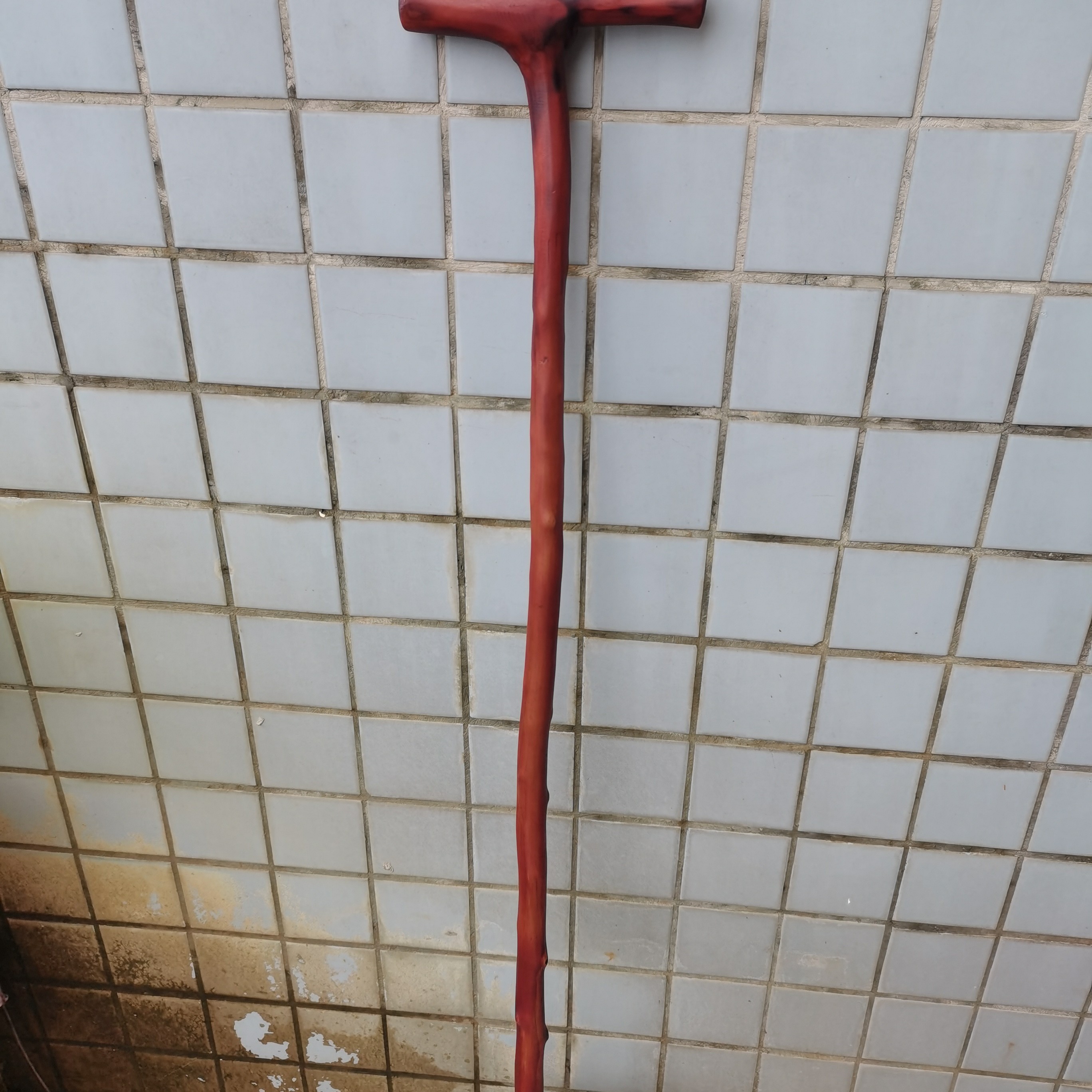 85号纯手工制作红刺刺拐杖
