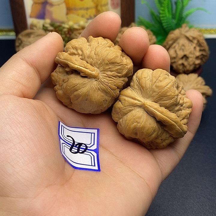 日***河文玩核桃把件一帆风顺