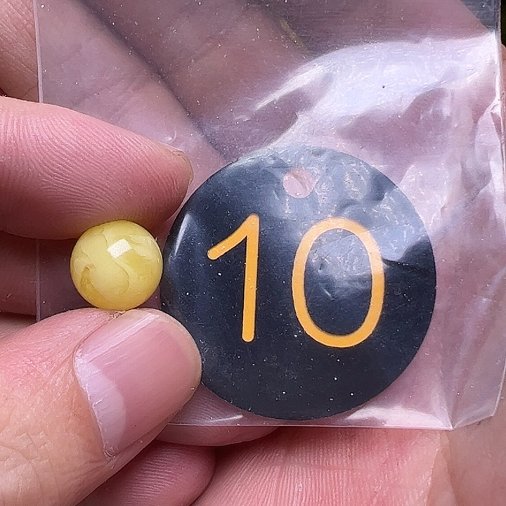 蜜蜡未镶嵌珠宝奇石陆*11.2mm微瑕疵