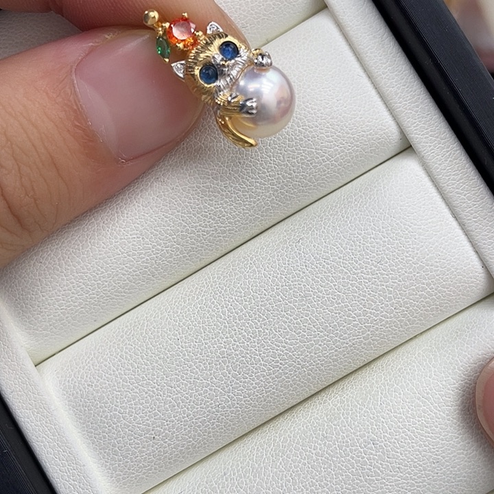 吊坠(不含链)海水珍珠银S925镶嵌