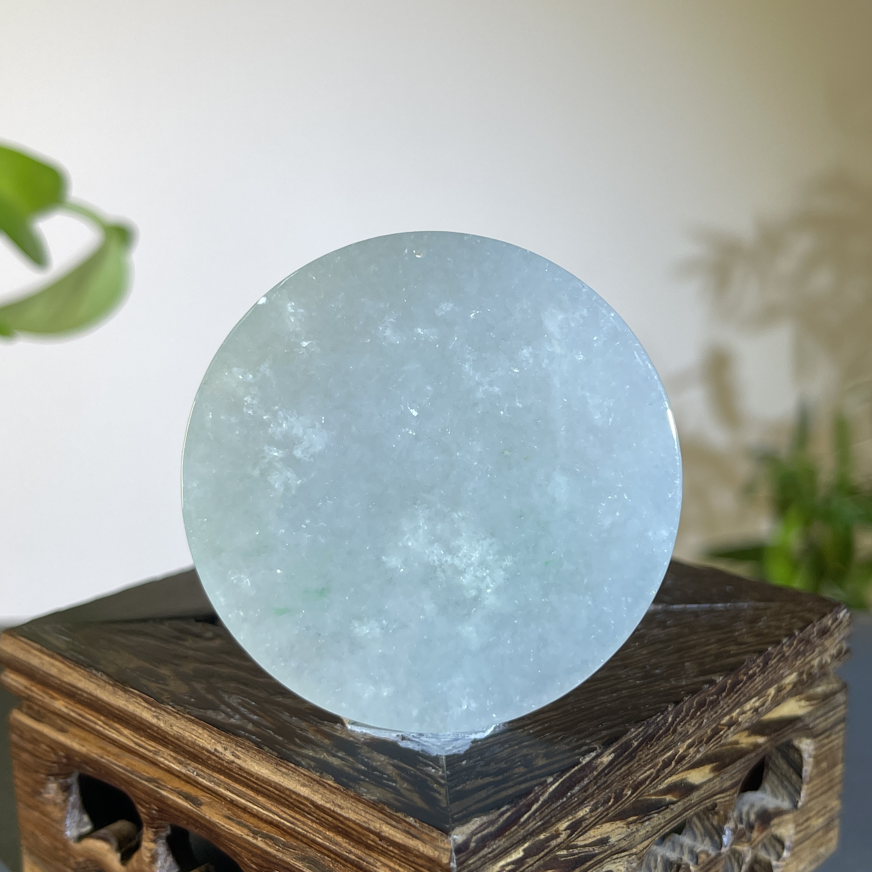 JTW08-67 天然缅甸A货翡翠 无事牌