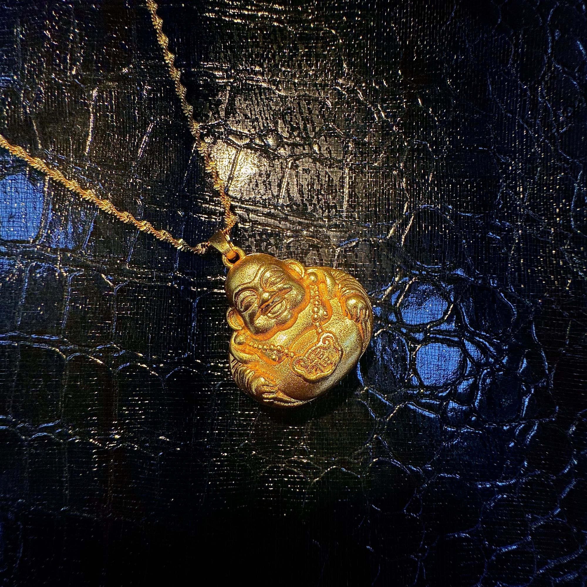 【D】笑口常开弥勒佛公吊坠赠链【SPCD68】