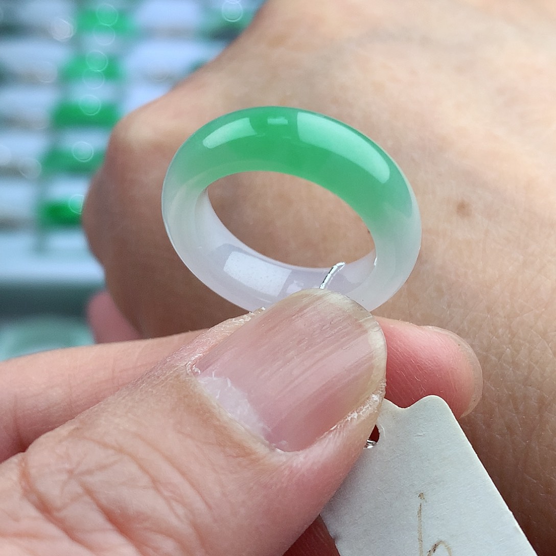 未镶嵌戒指翡翠6-7号