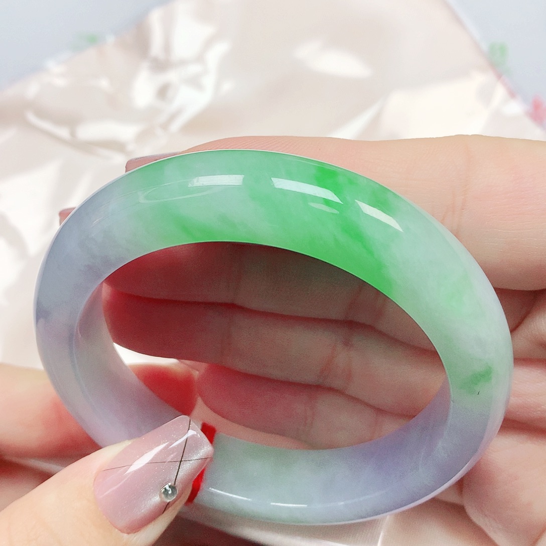 翡翠未镶嵌手镯天然缅甸翡翠A货660