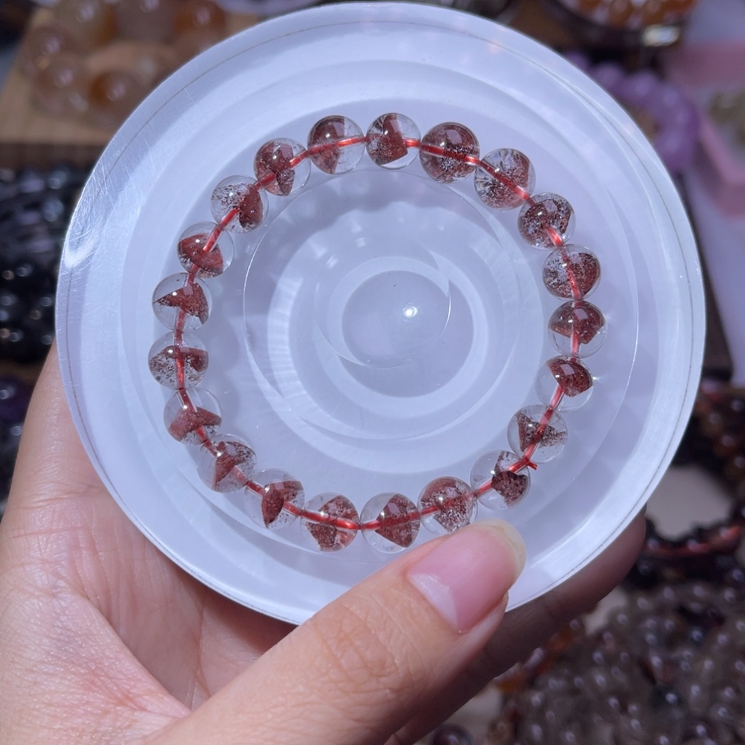 未镶嵌手串水晶红塔山