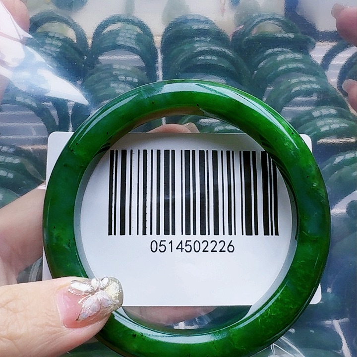 和田玉（碧玉）手镯未镶嵌6162