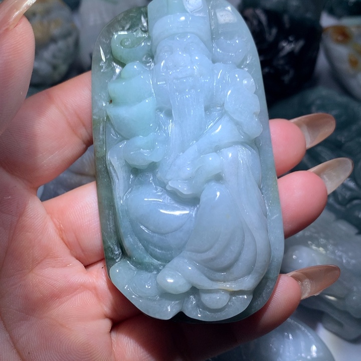 翡翠未镶嵌颈饰保真天然A货翡翠