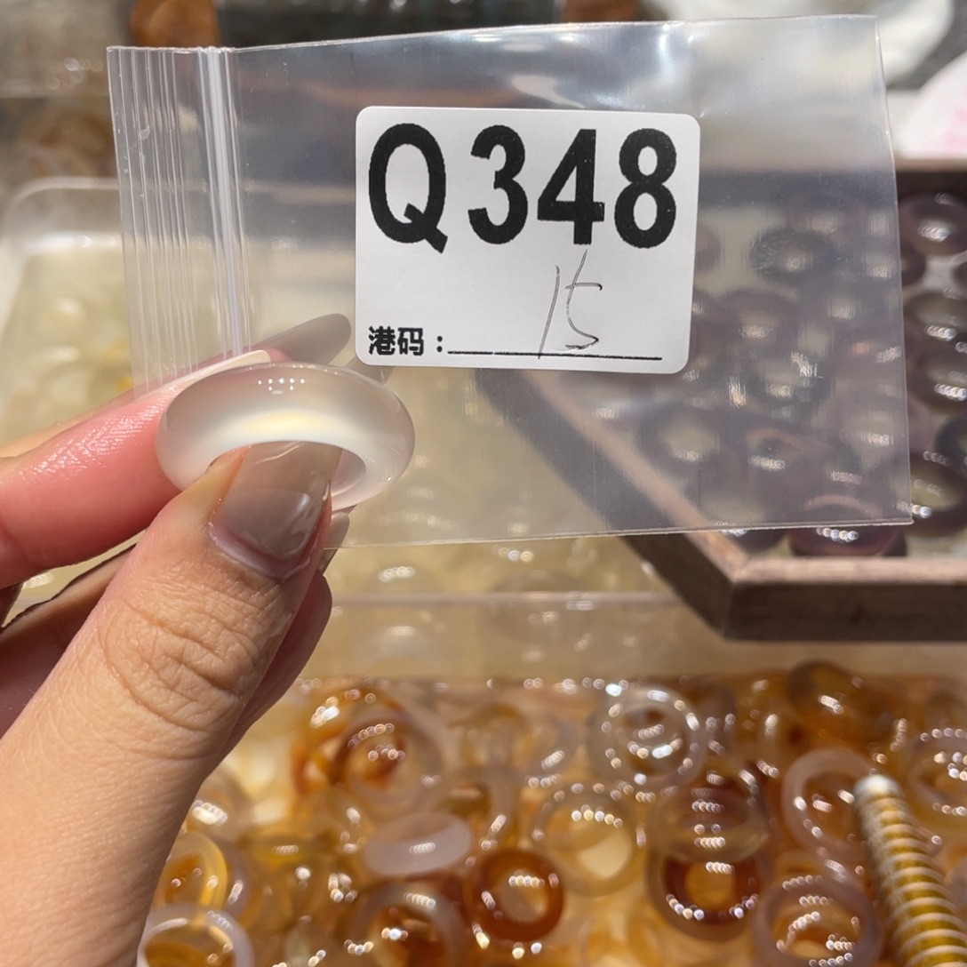 玛瑙/玉髓未镶嵌戒指348