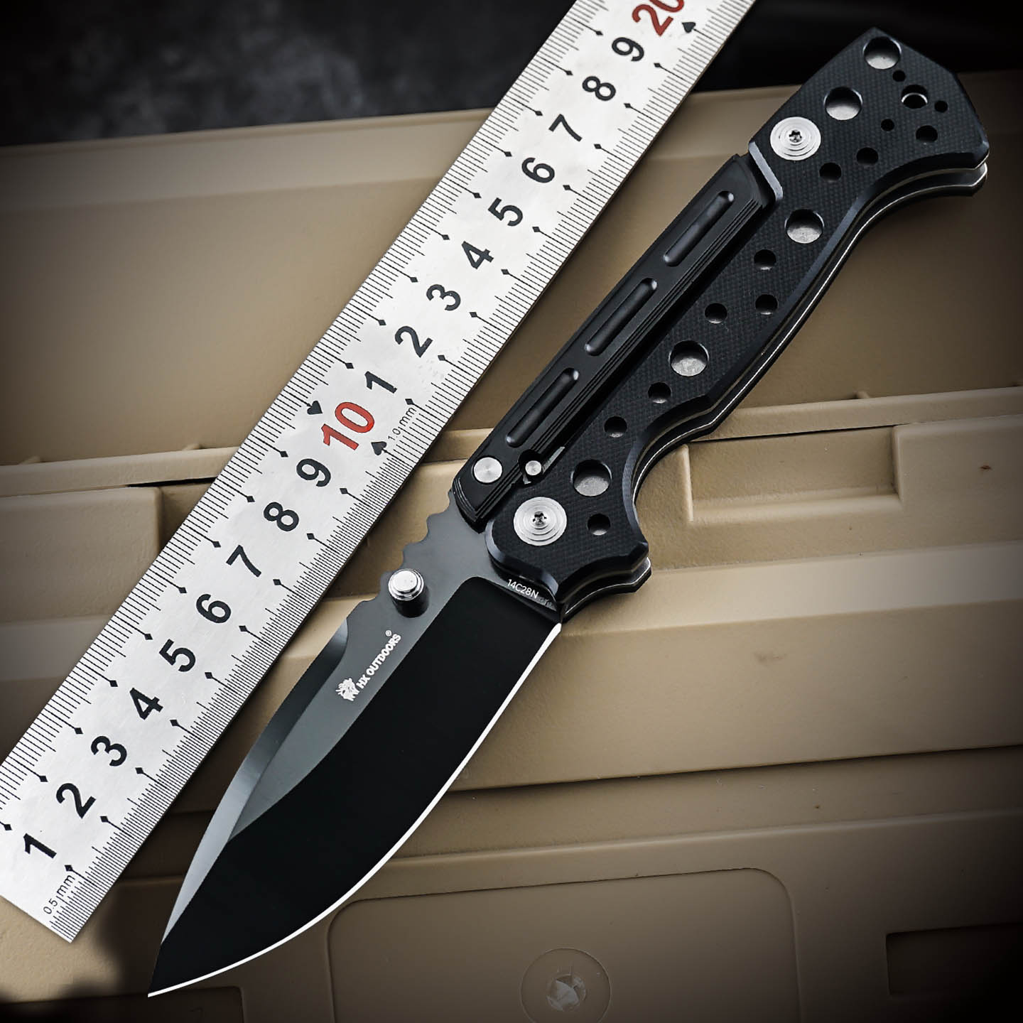 汉道DLC摩羯折叠便携菜刀折刀（不带锁）