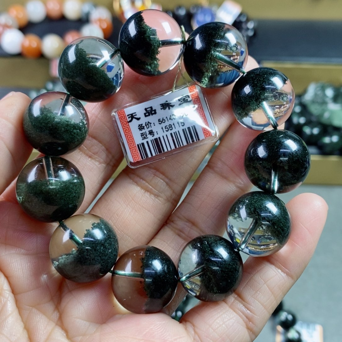 水晶手链未镶嵌绿幽灵手链158115