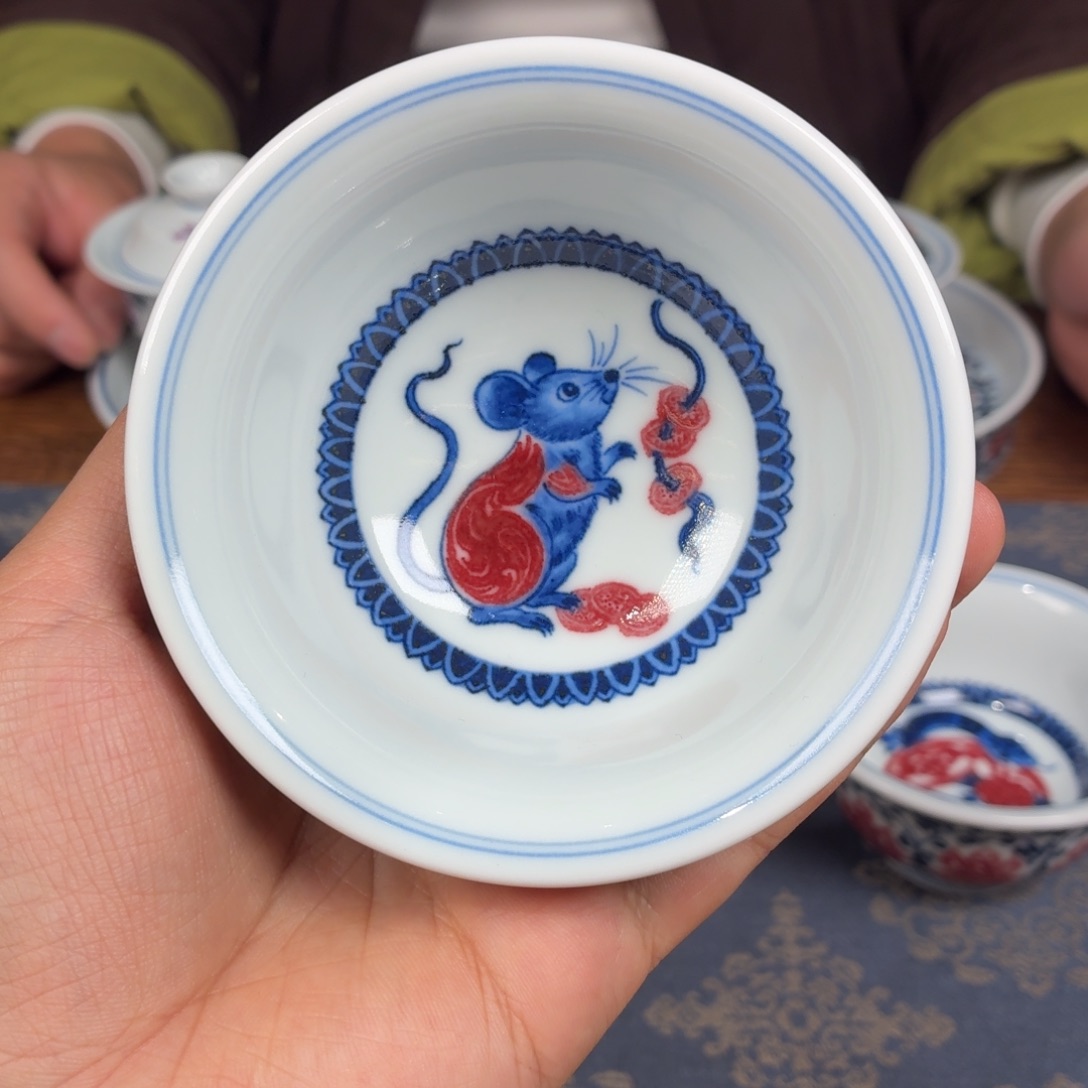 瓷杯子瓷姑娘景德镇陶瓷艺术