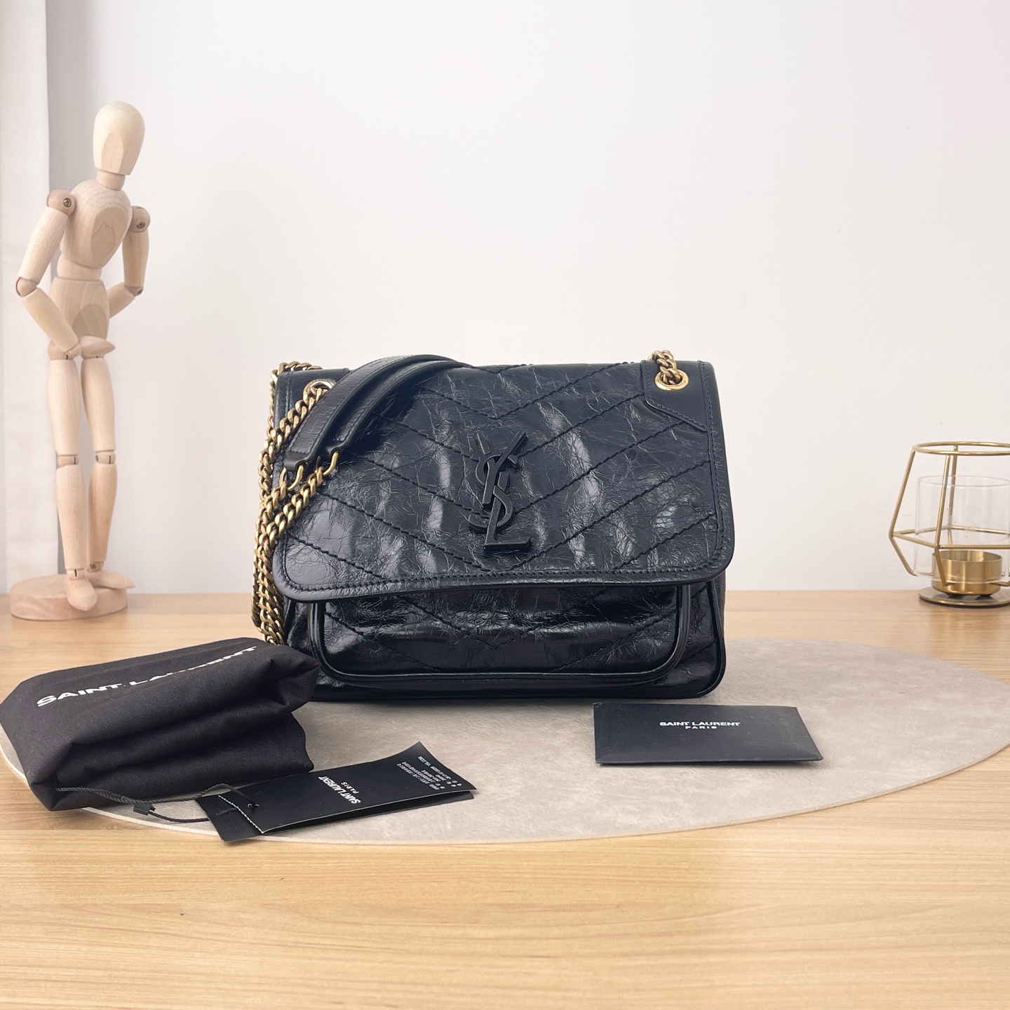 95新 YSL/圣罗兰 【九筒奢品】Niki /单肩包/8749