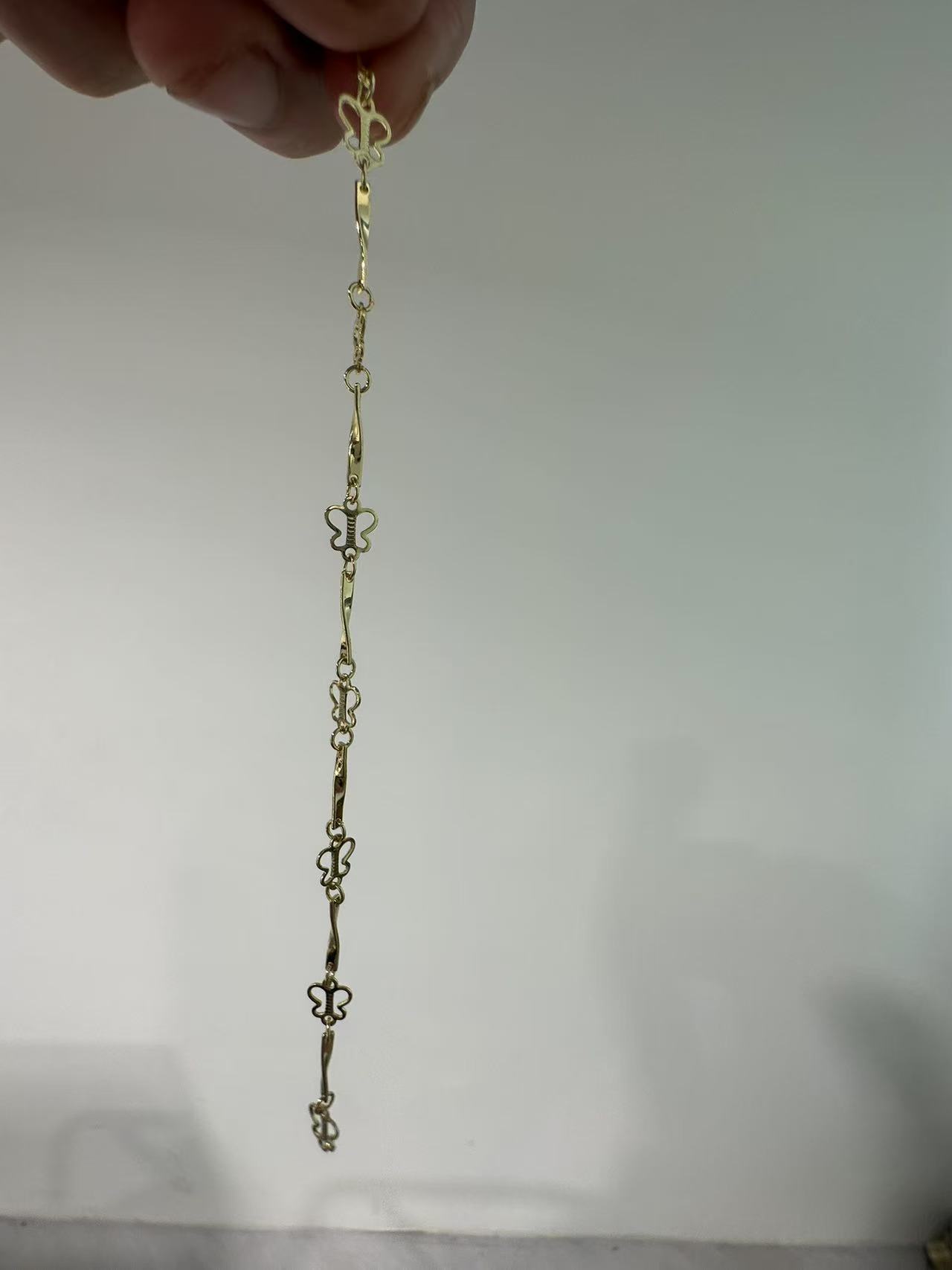（海家）镀真蝴蝶纯手工链条diy