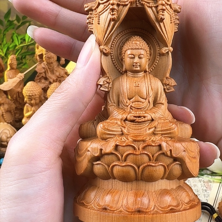 柏木（崖柏）西方三圣