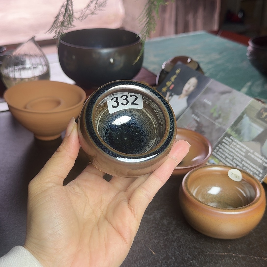 茶盏332 柴烧手工主人杯