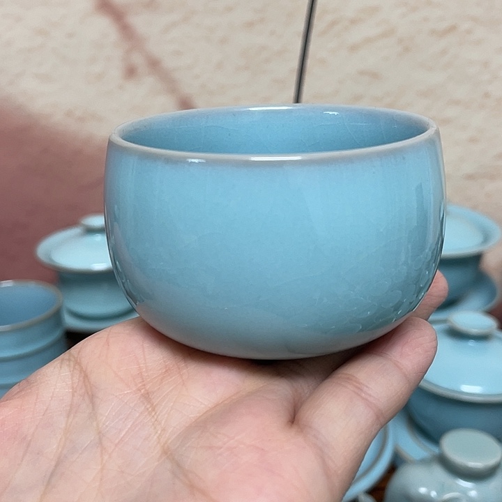 杯子赵志强天青暖手主人杯