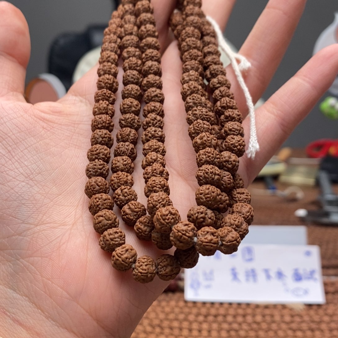 绵***绵金刚菩提手串老树梅花开108卡8