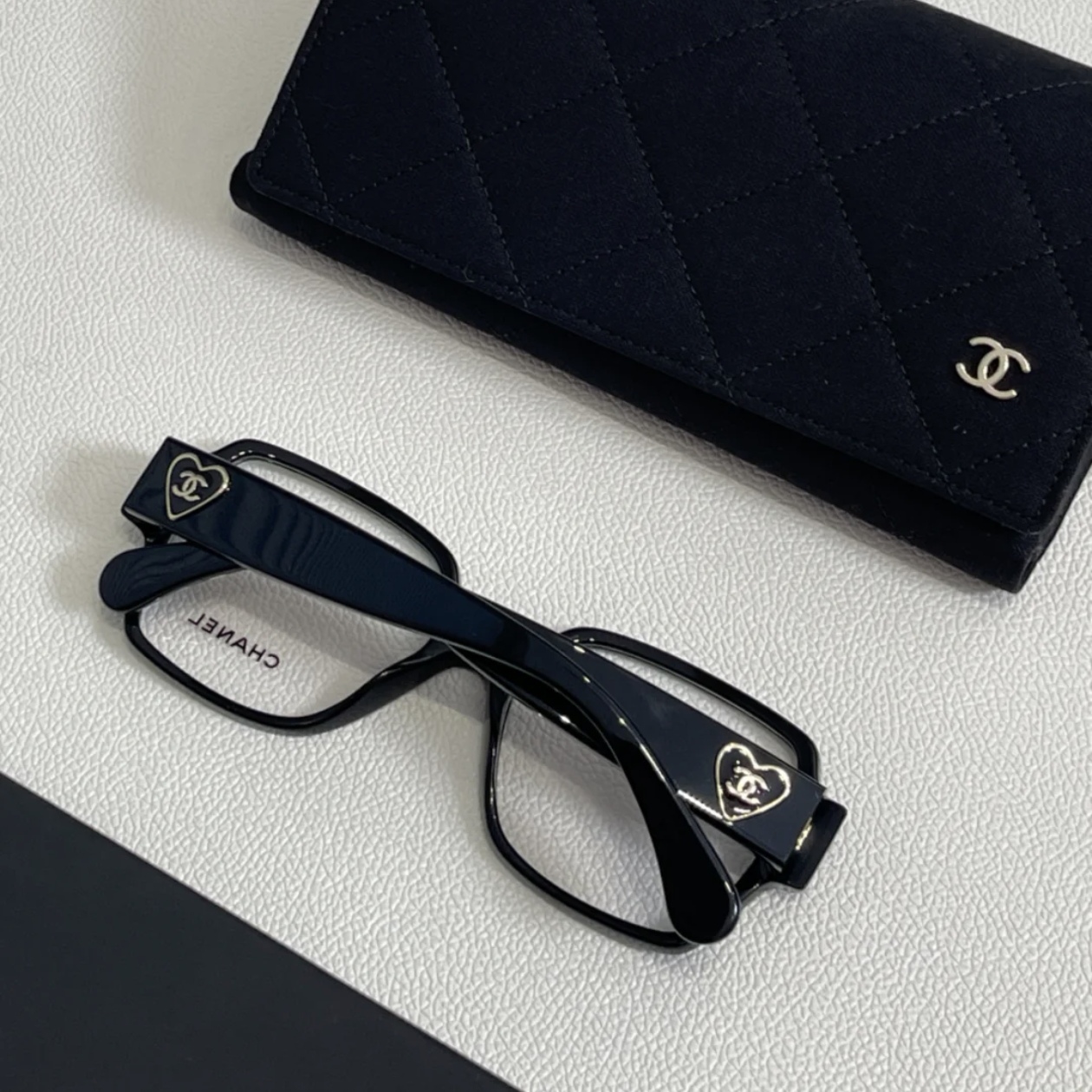 99新 Chanel/香奈儿 蔚蓝中古/黑框平光镜