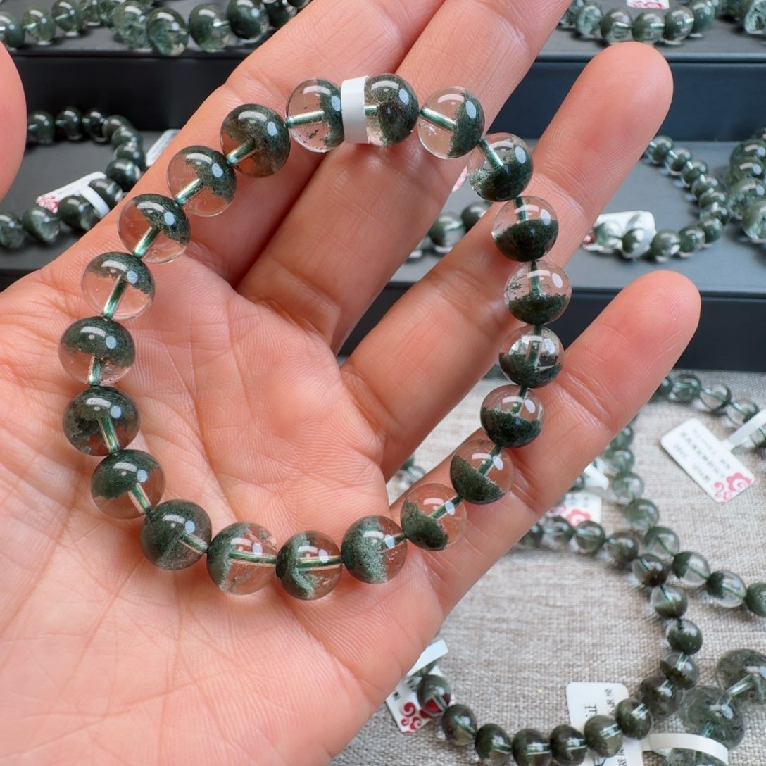 水晶手链未镶嵌谭**?天然