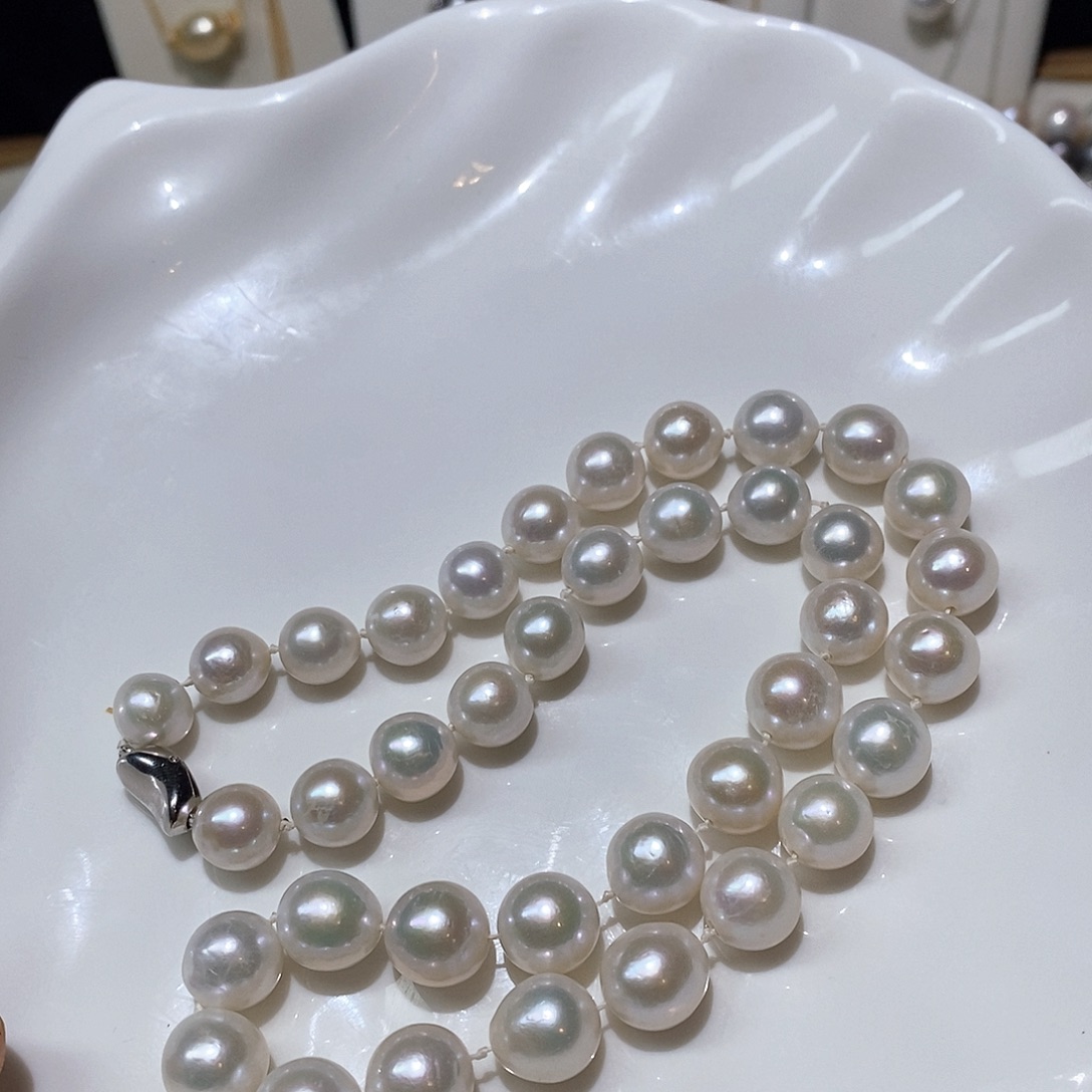 颈饰银S925镶嵌淡水珍珠9/10