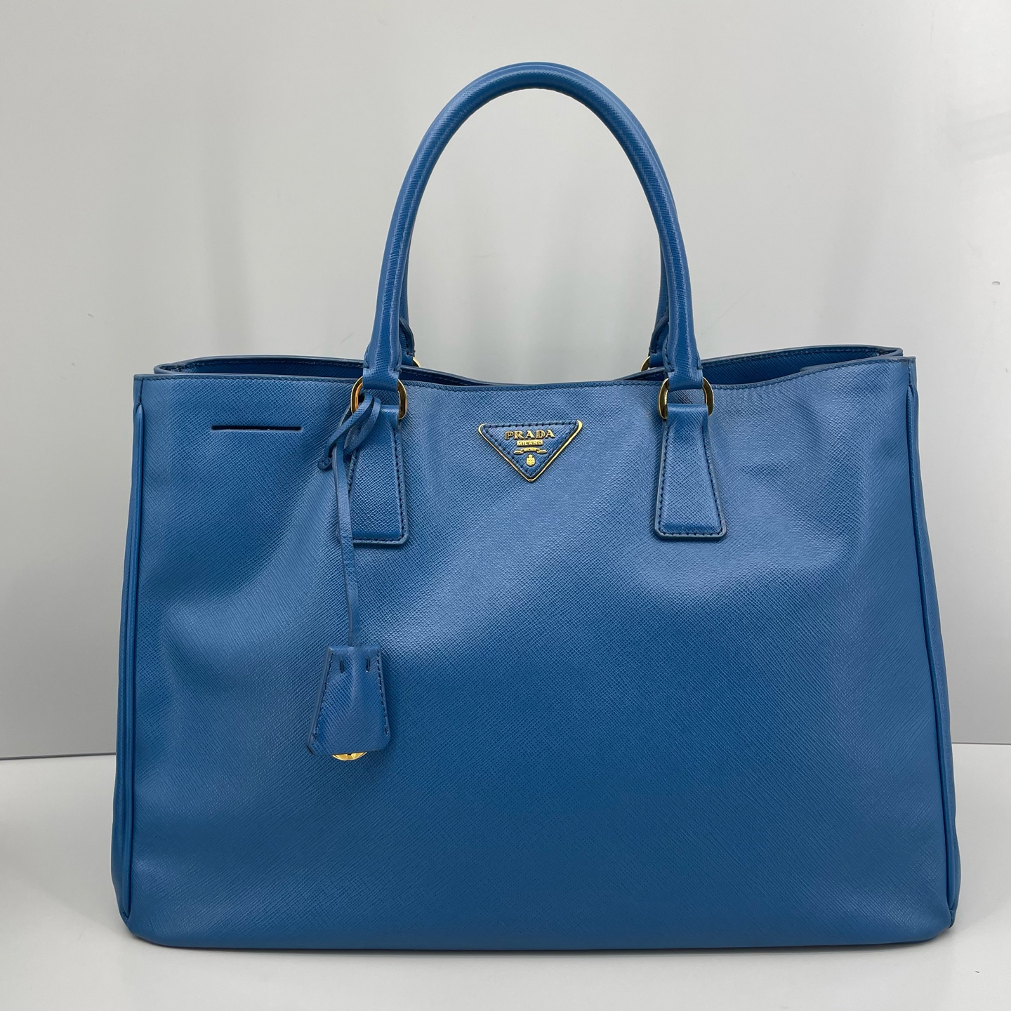 95新 Prada/普拉达 优选/蓝色大号杀手包白标31-E 37x25x14 