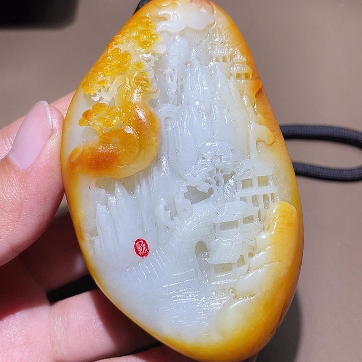 和田玉颈饰未镶嵌Y