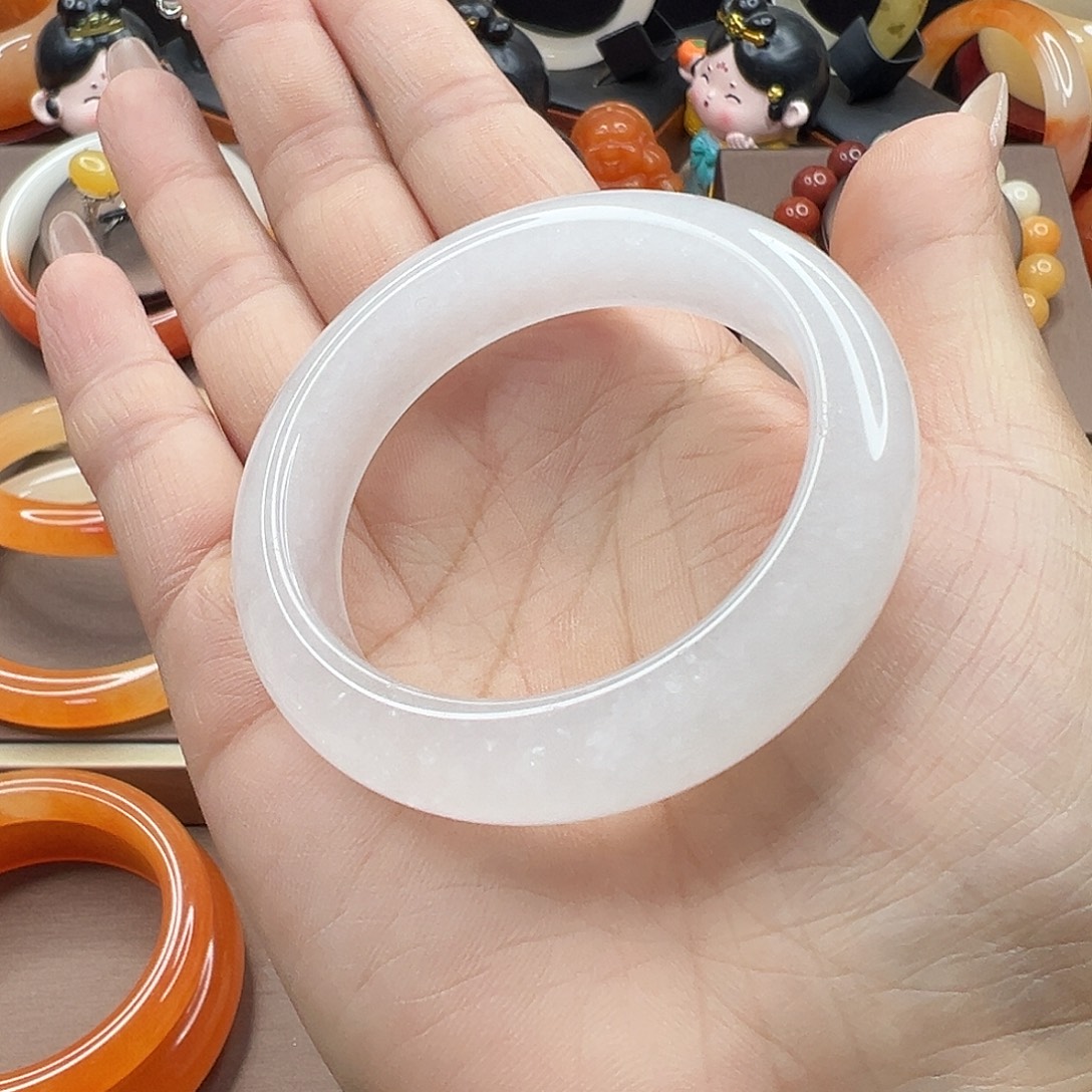 石英质玉（黄龙玉）未镶嵌手镯福利51.3