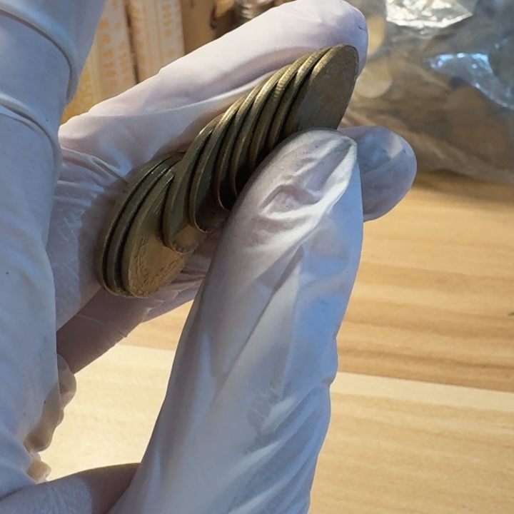 其他普通金属10枚，兰花5的，流通品