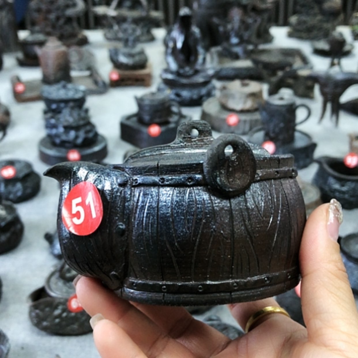 【闪购商品】杯宝瓶全手捏柴烧茶器