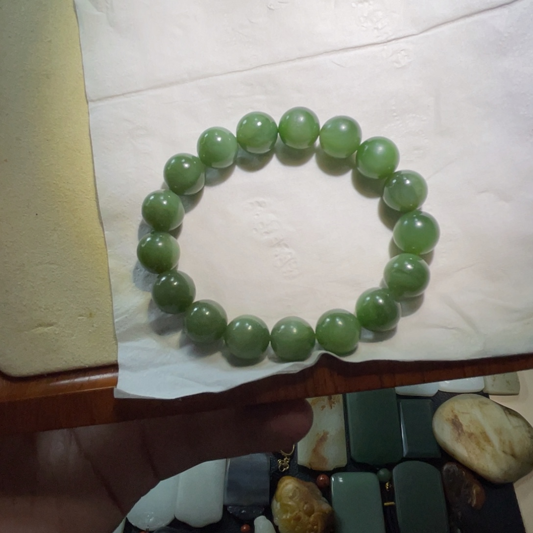 和田玉未镶嵌手链