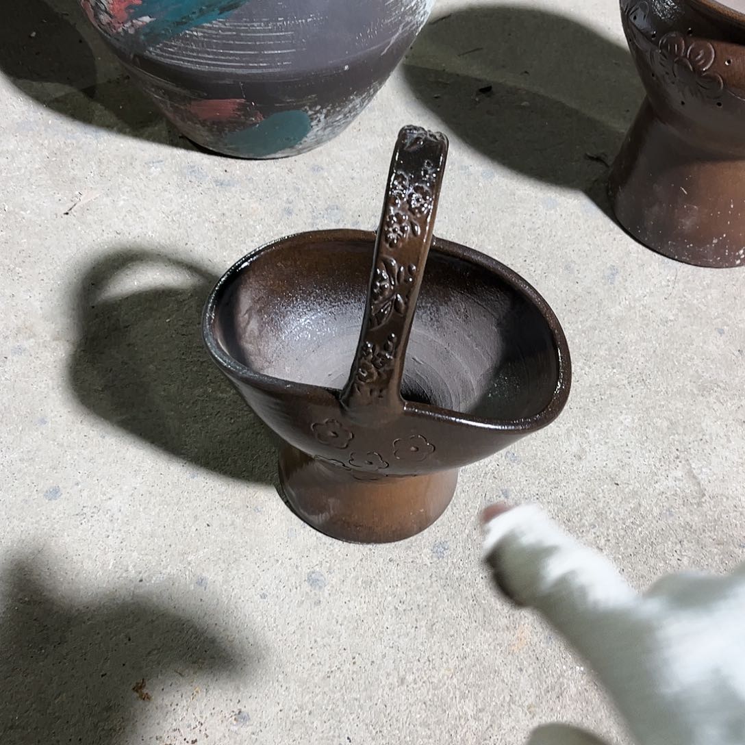 紫砂花盆花盆的颜色