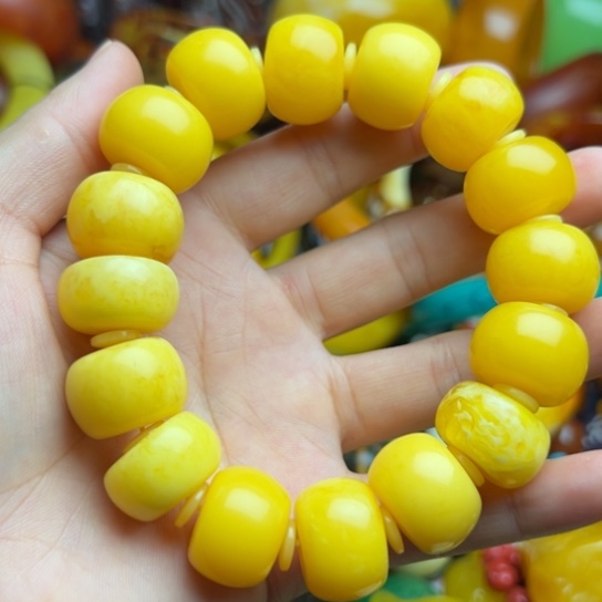 未镶嵌琥珀手串蜜蜡