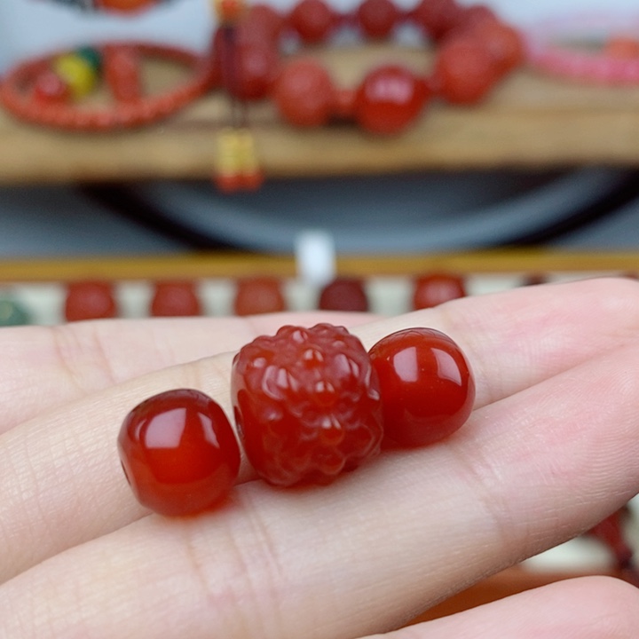 ଘ***喵玛瑙/玉髓未镶嵌颈饰