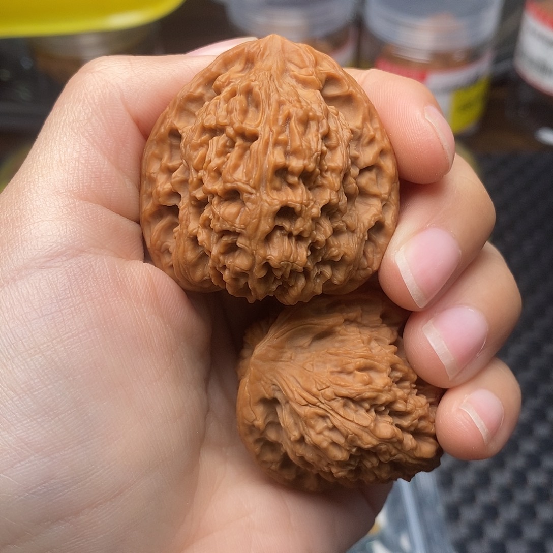 文玩核桃把件微修南疆石42尺