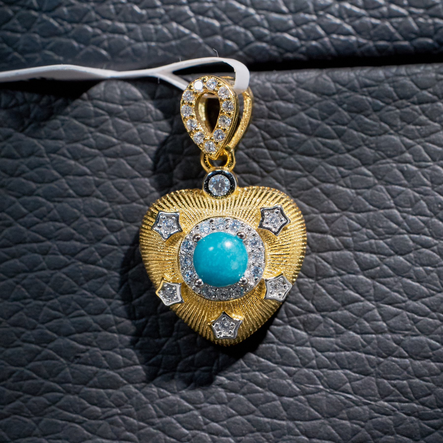 【歪歪】爱心*绿松吊坠（多样性发）*N6780